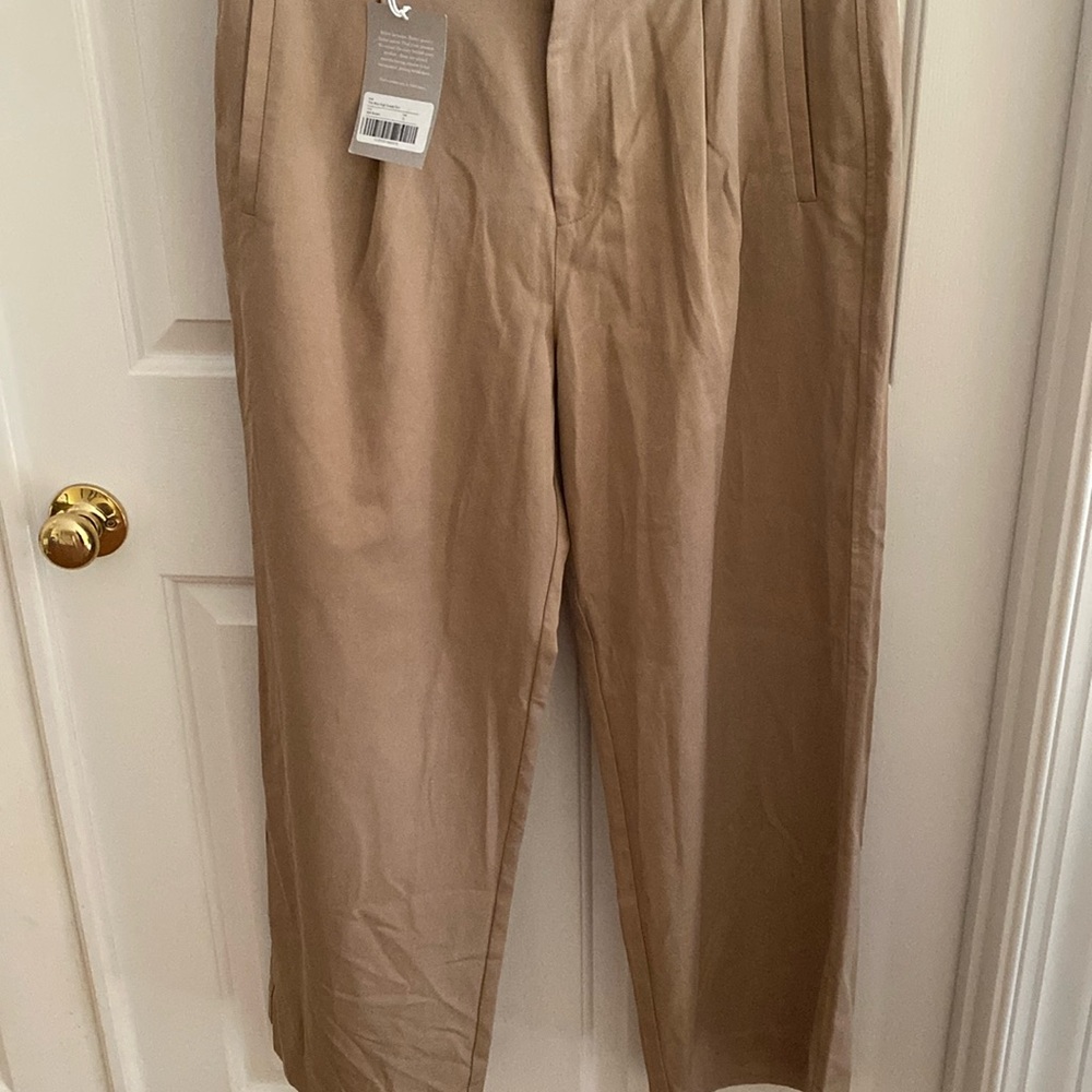 Everlane the way high drape pant ash brown size 12